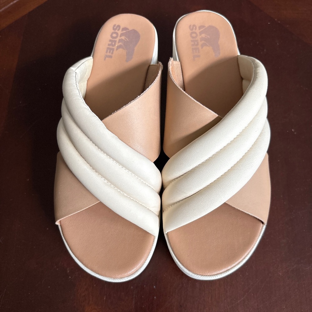 Sorel Cameron Platform Puff Mule Sandal PREOWNED/USED